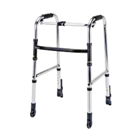 [Indoor Use Only] Aluminum Walker Mini Type (Fixed) with Front Fixed Casters