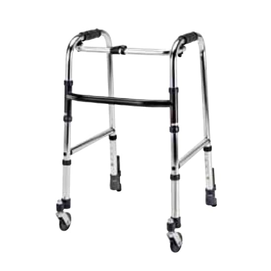 [Indoor Use Only] Aluminum Walker Mini Type (Fixed) with Front Fixed Casters