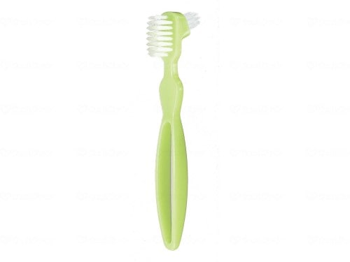 Denture cleaning brush