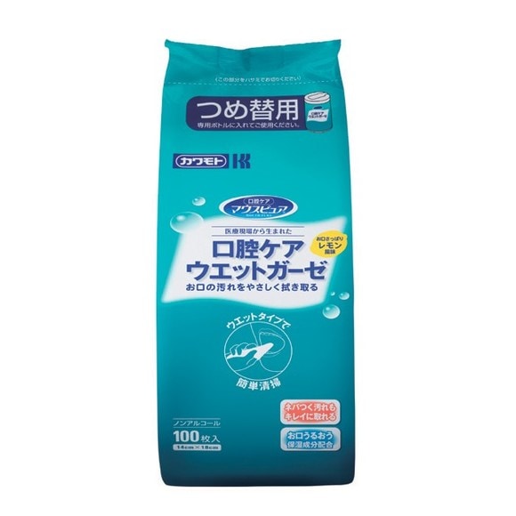 Mouth Pure Oral Care Wet Gauze Refill 100 Sheets