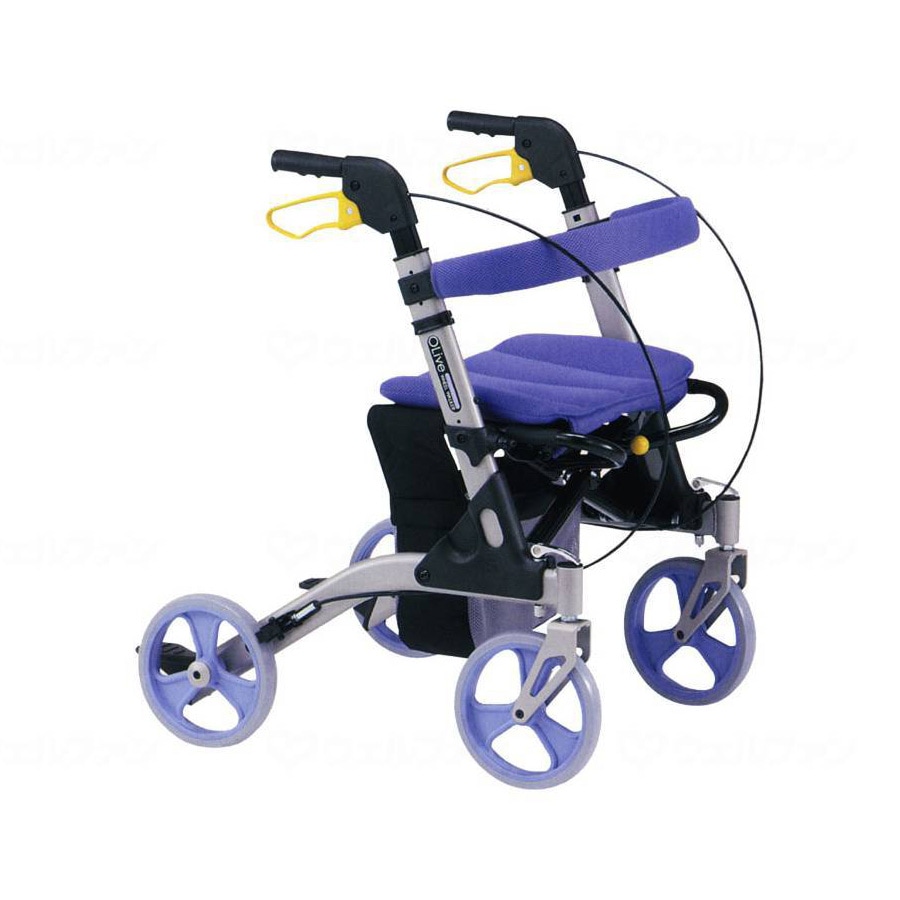 Foldable Walker OLive 8-Inch Specification (Outdoor Use) Purple