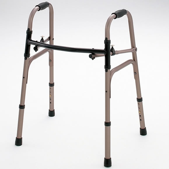 [Indoor Use Only] U-Shaped Folding Walker (Large) No Casters Grayish Brown