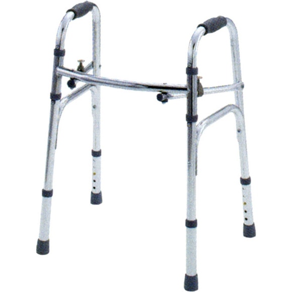 [Indoor Use Only] U-Shaped Folding Walker (Large) No Casters Silver