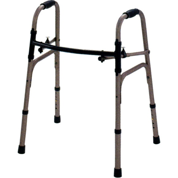 [Indoor Use Only] U-Shaped Folding Walker (Small) No Casters Grayish Brown