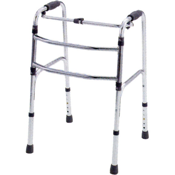 [Indoor Use Only] Alternating Type Folding Walker (Small) Silver