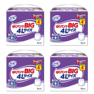リブドゥコーポレーション リフレ はくパンツ BIG 4Lサイズ 計48枚 (12枚×4袋)