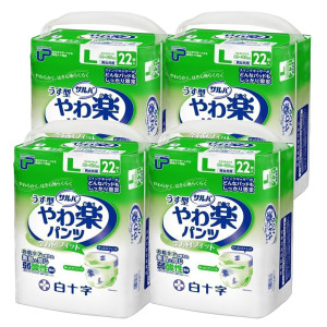 白十字 PUサルバ やわ楽パンツ Lサイズ 計88枚 (22枚×4袋)