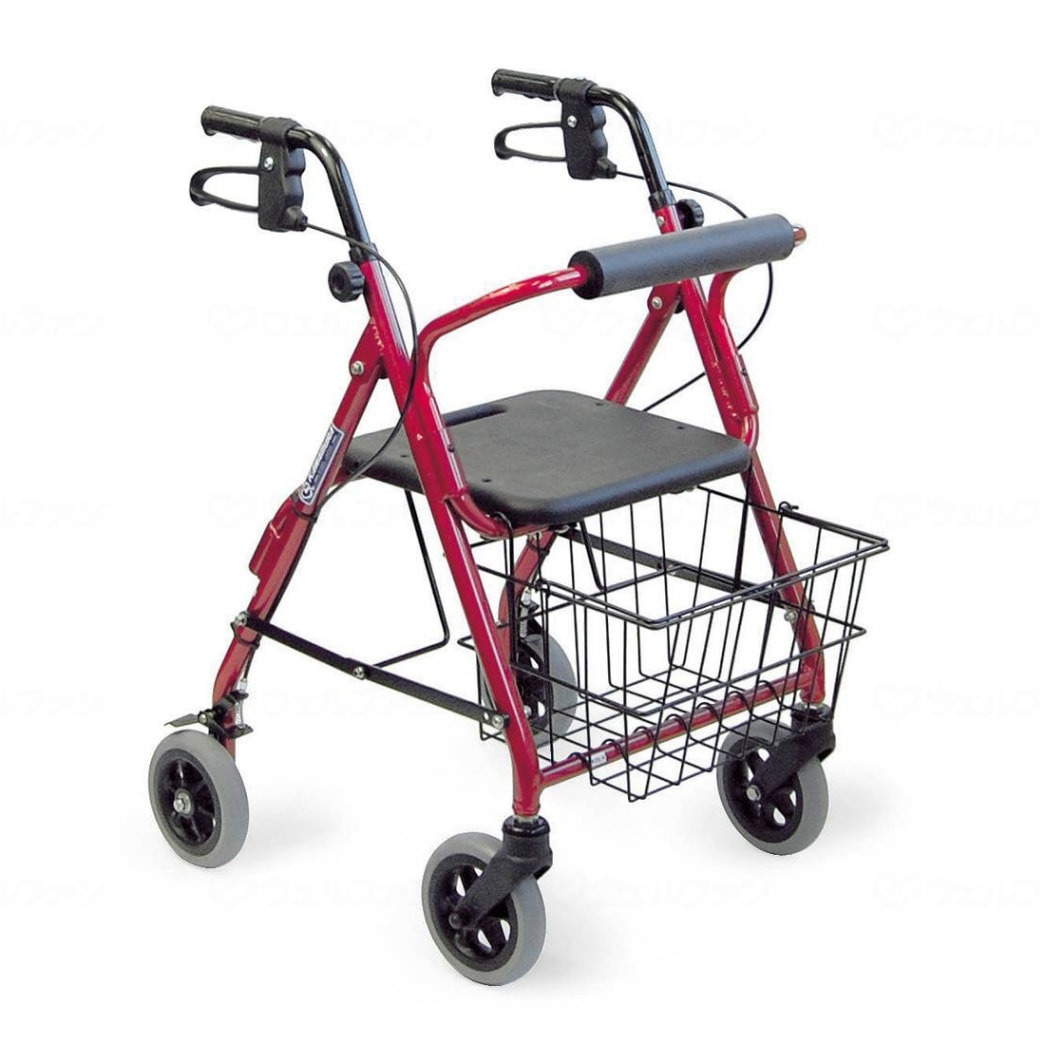 Four-wheeled walker KW20 Red